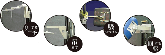 SA arm-lift（SAアームリフト）
対象物に合わせてカスタマイズで製作